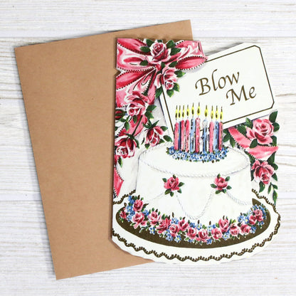 BLOW ME FUNNY BIRTHDAY CARD