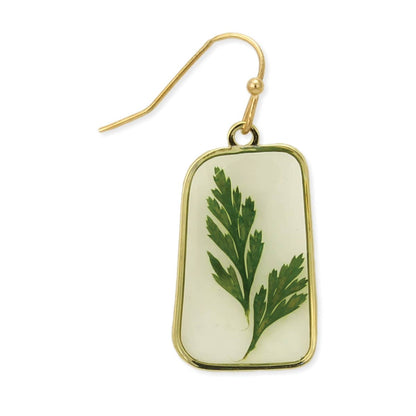 GOLD FERN EARRINGS