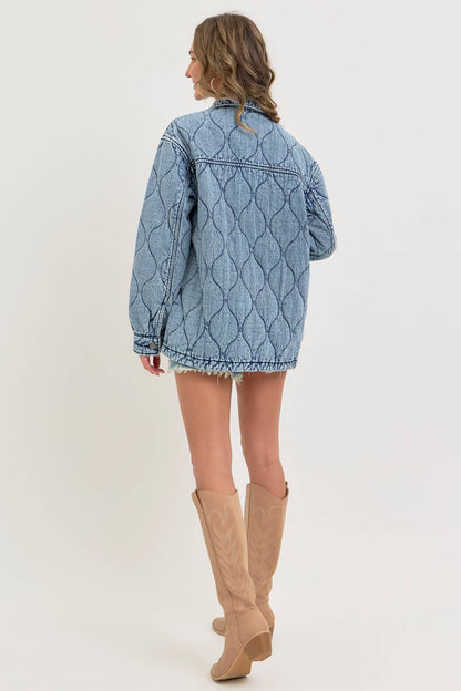 QUILTED DENIM JACKET