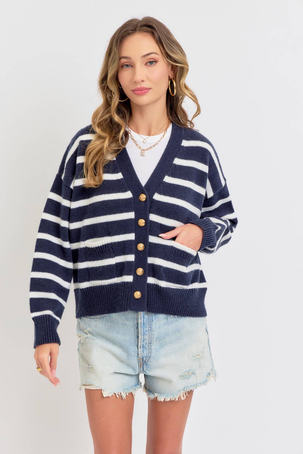 EASY CASUAL SOFT KNIT SWEATER CARDIGAN