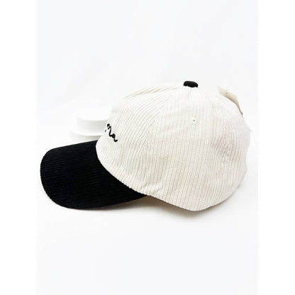Love and Repeat - MAMA Embroidered Two Tone Corduroy Baseball Cap: BROWN / ONE(6)