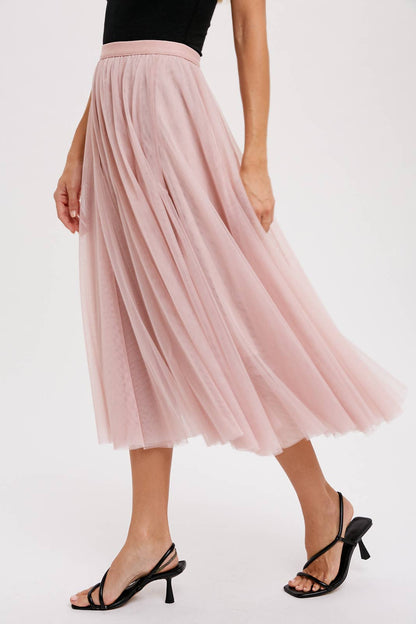 TULLE MIDI SKIRT