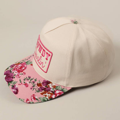 HOWDY DARLIN' EMBROIDERY PATCH FLORAK TWO-TONE HAT