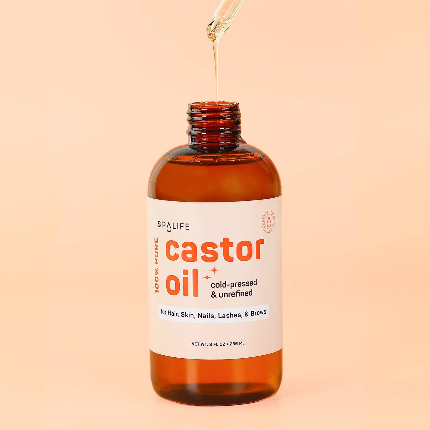 My Spa Life - Castor Oil 100% Pure - For Hair, Skin, Nails, Lashes & Brows