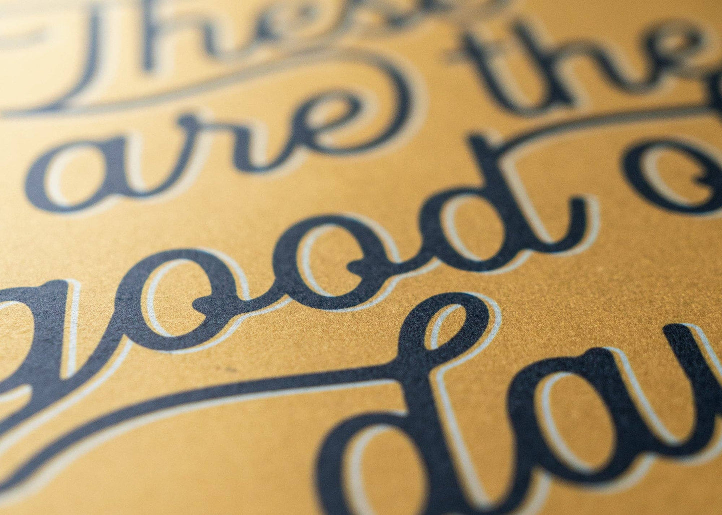 Benoit's Design Co. - These Are The Good Old Days Felt Banner: Good Old Days Bold