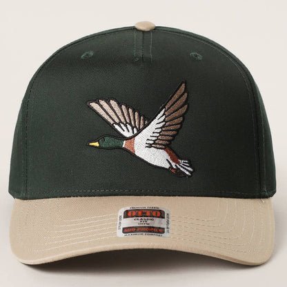 FLYING MALLARD GRAPHIC EMBROIDERED TRUCKER HAT