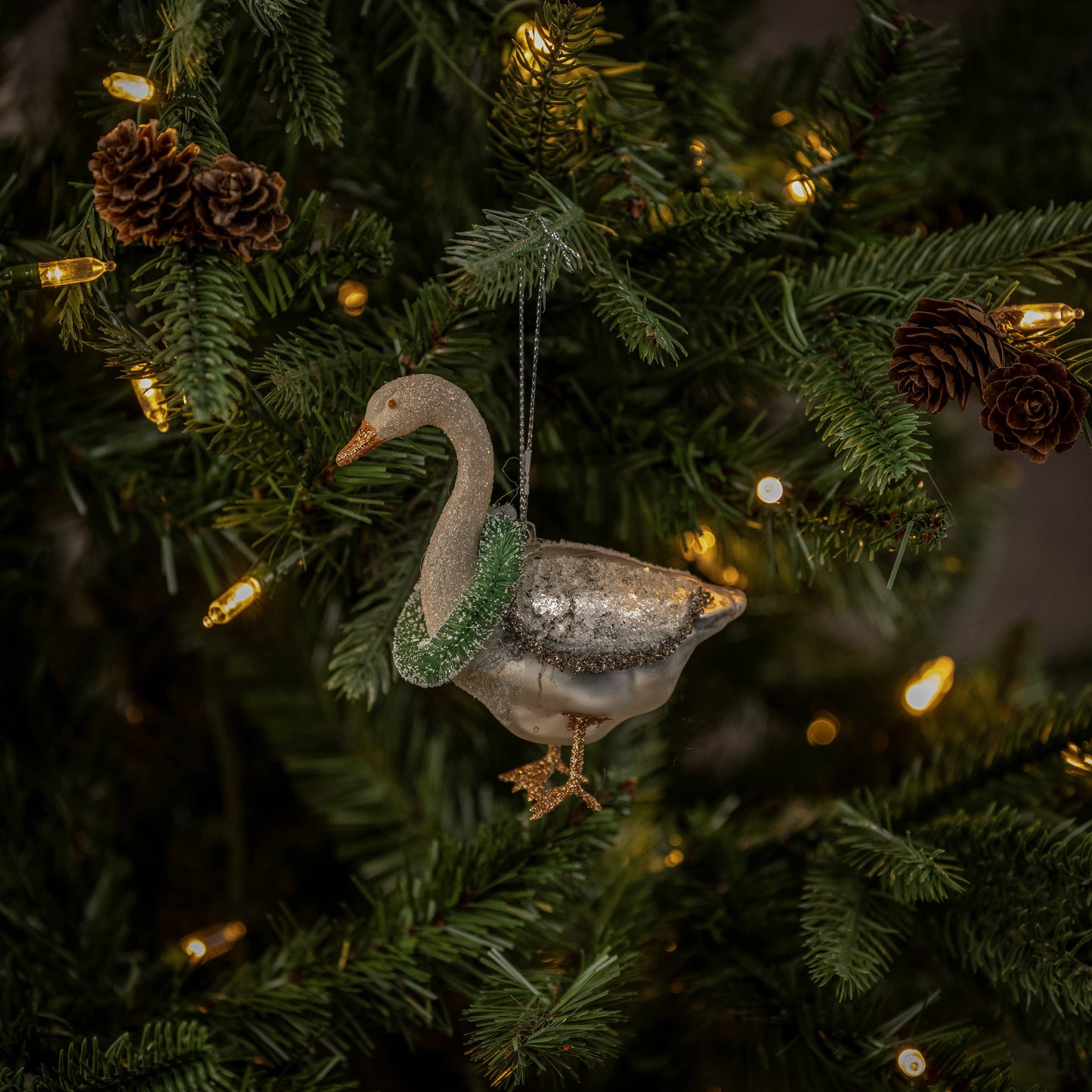 Ragon House - WHITE GOOSE ORNAMENT