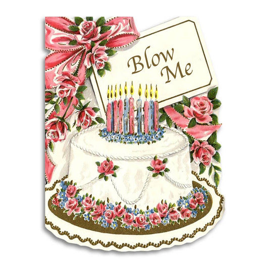 BLOW ME FUNNY BIRTHDAY CARD