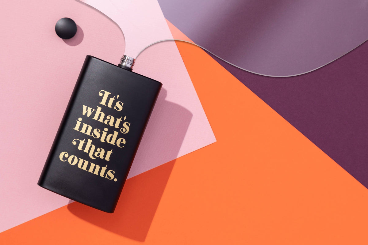 Chronicle Books - Brass Monkey It's What's Inside That Counts Pocket Flask