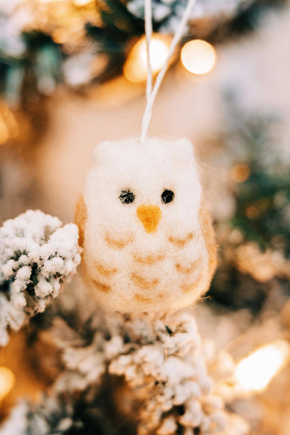 Wool Owl Ornament