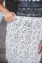 Small Floral Print Indy Weekend Skirt |  Polkadots White / Black