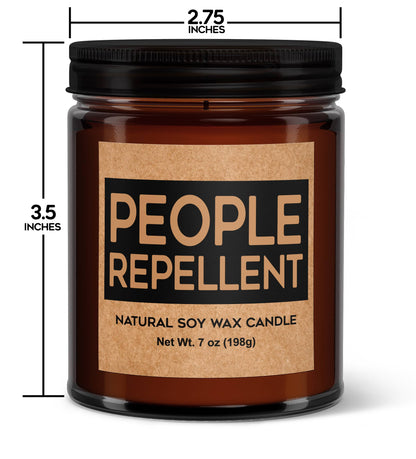 PEOPLE REPELLENT CANDLE: Eucalyptus Spearmint