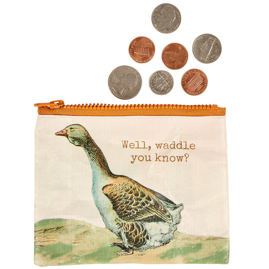 WELL WADDLE YOU KNOW ZIPPER WALLET