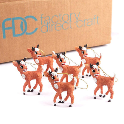 Factory Direct Craft - Rudolph Reindeer Christmas Holiday Ornament