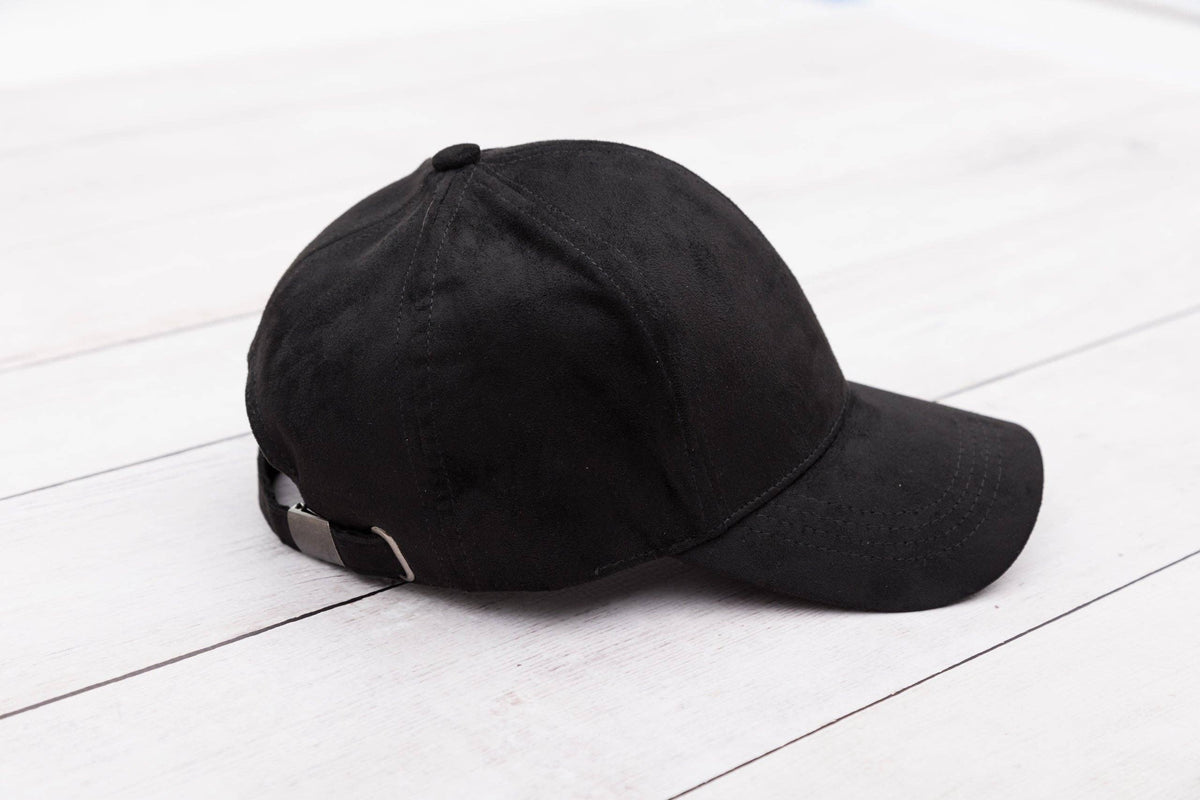 Aili's Corner - Suede Boyfriend Ball Cap: Camel
