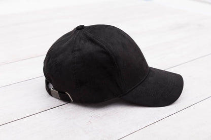 Aili's Corner - Suede Boyfriend Ball Cap: Camel