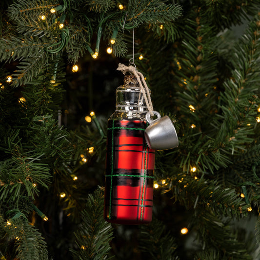 Ragon House - PLAID THERMOS ORNAMENT