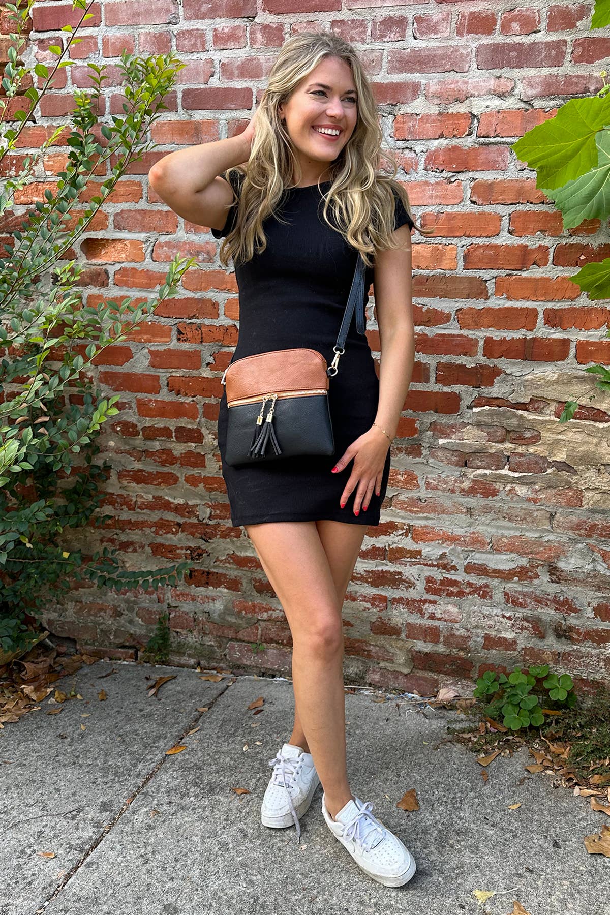 TARA DOUBLE ZIP CROSSBODY