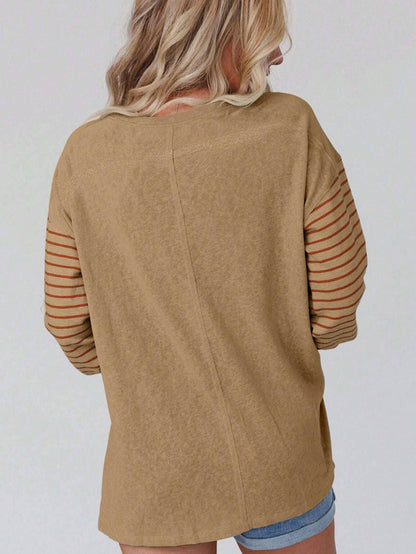 STRIPE LIGHT FRENCH TOP