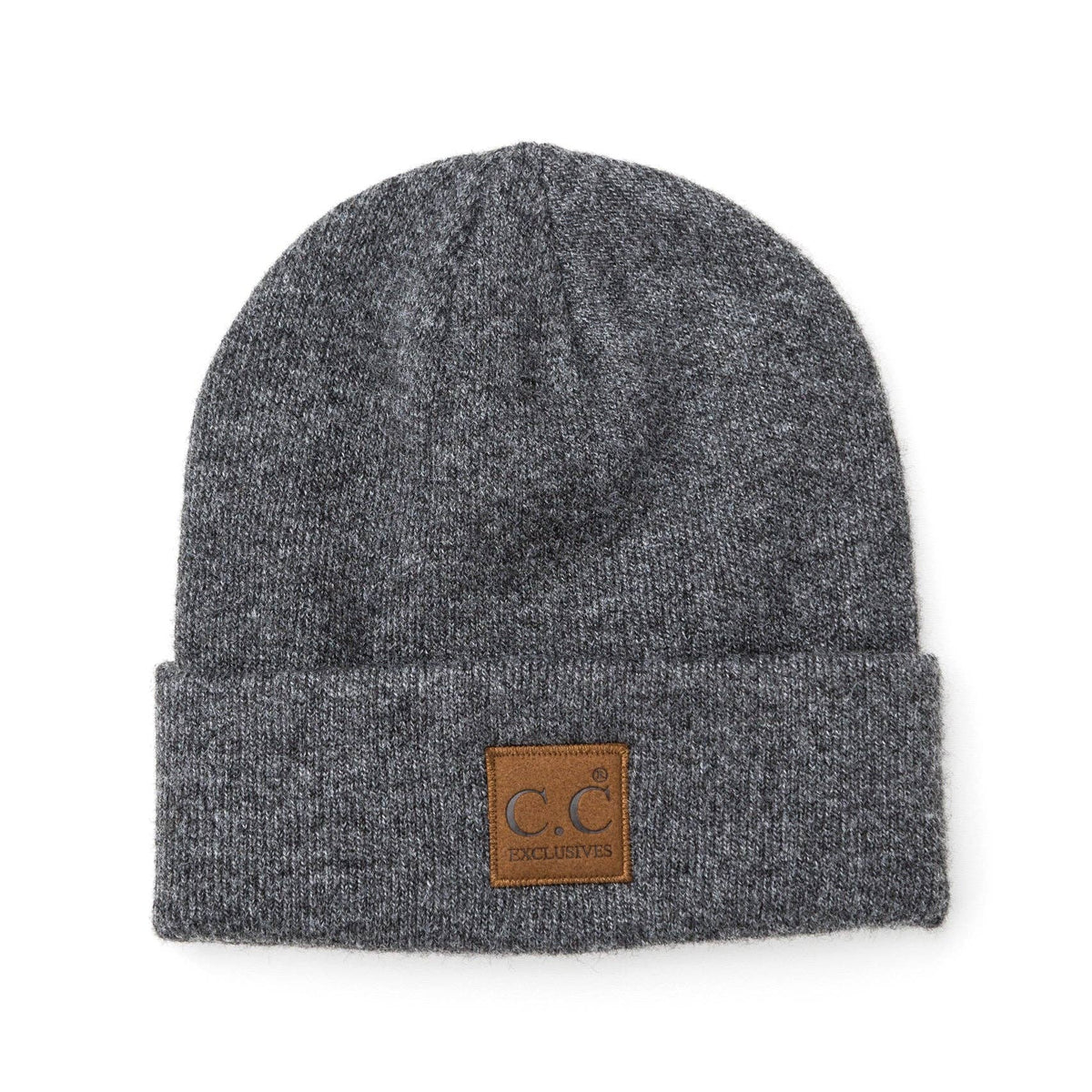 Aili's Corner - C.C® Heathered Boyfriend Beanie: Heather Cacao