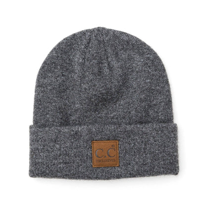 Aili's Corner - C.C® Heathered Boyfriend Beanie: Heather Cacao