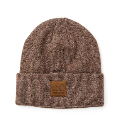 Aili's Corner - C.C® Heathered Boyfriend Beanie: Heather Cacao