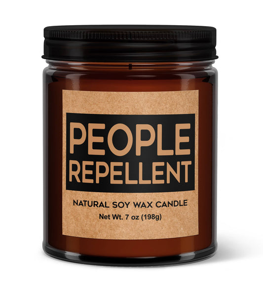 PEOPLE REPELLENT CANDLE: Eucalyptus Spearmint