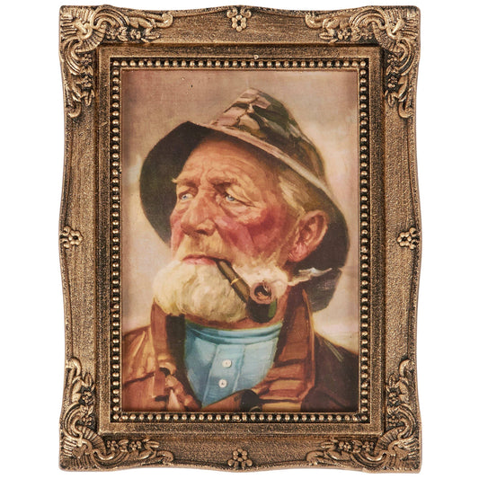 OLD FISHERMAN FRAMED WALL ART