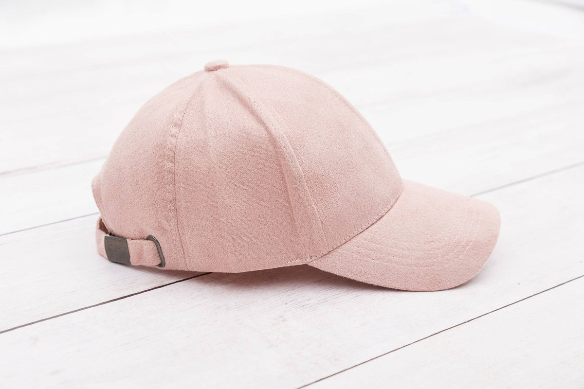 Aili's Corner - Suede Boyfriend Ball Cap: Camel