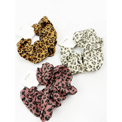 Love and Repeat - Oversized Leopard Print Hair Scrunchie: MIX COLOR / ONE(12)