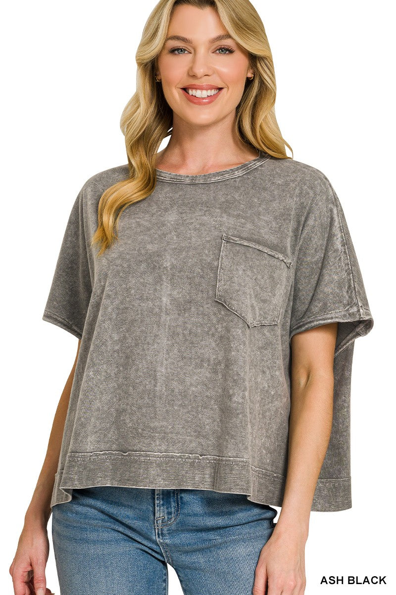 HALO WASHED OVERSIZED TOP