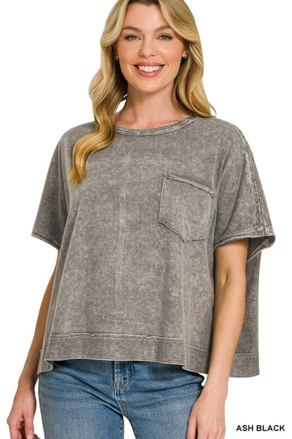 HALO WASHED OVERSIZED TOP