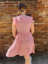 SPECKLED BUTTON UP MINI DRESS