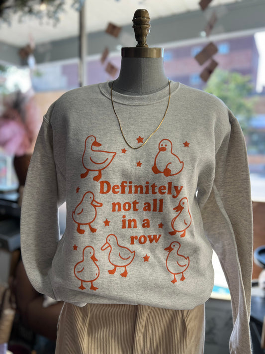 DUCKS NOT IN A ROW