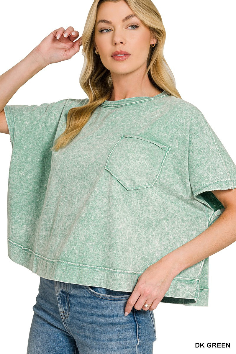HALO WASHED OVERSIZED TOP