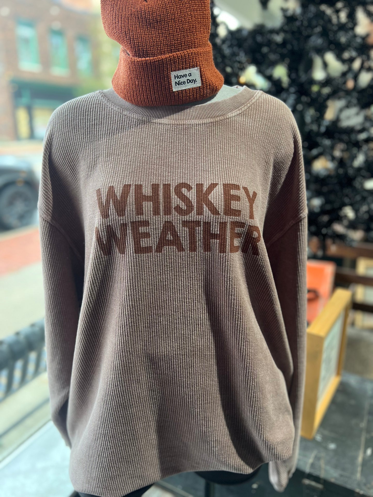 WHISKEY WEATHER CORDED CREW