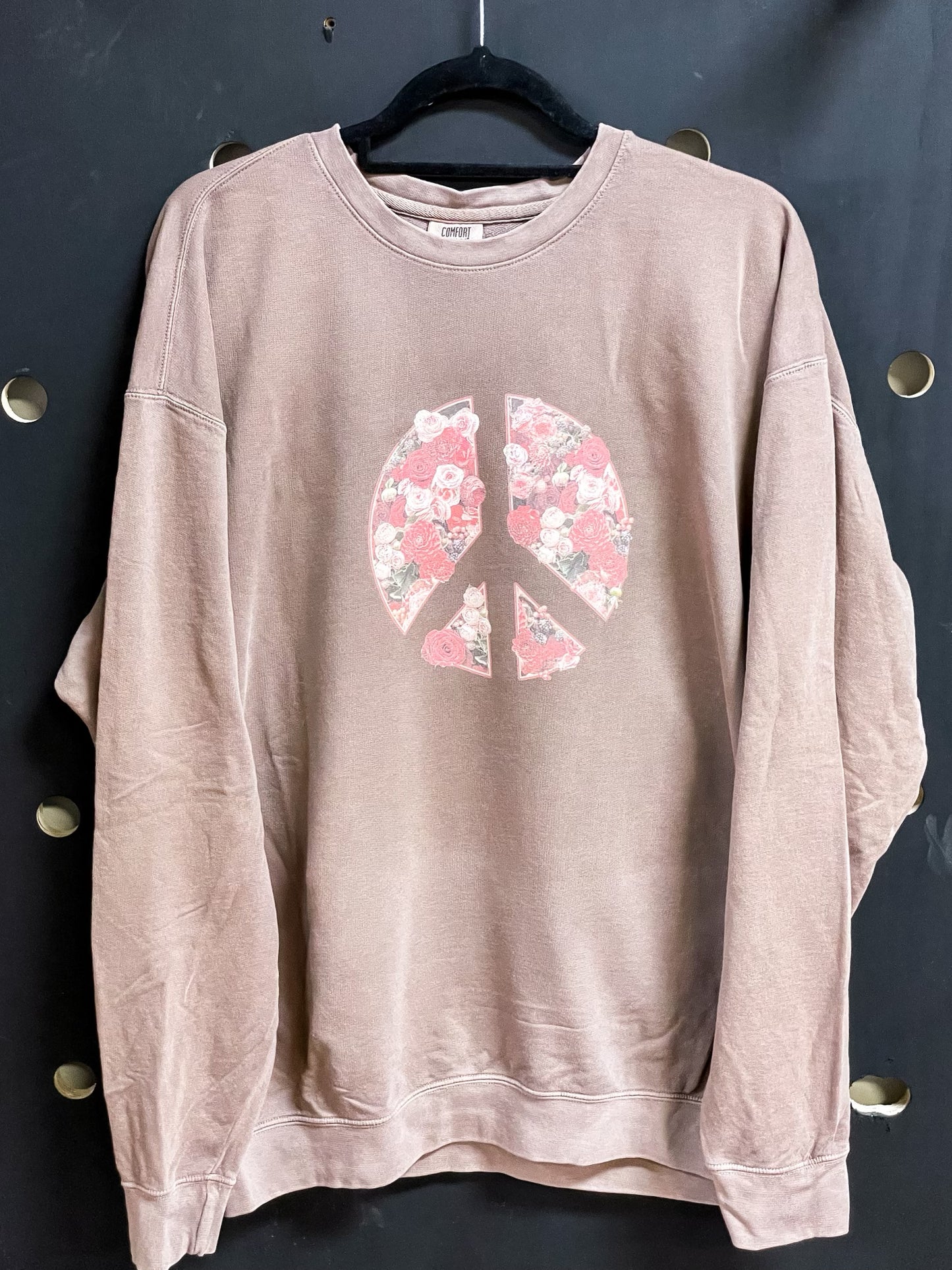 PEACE + FLOWERS SWEATSHIRT