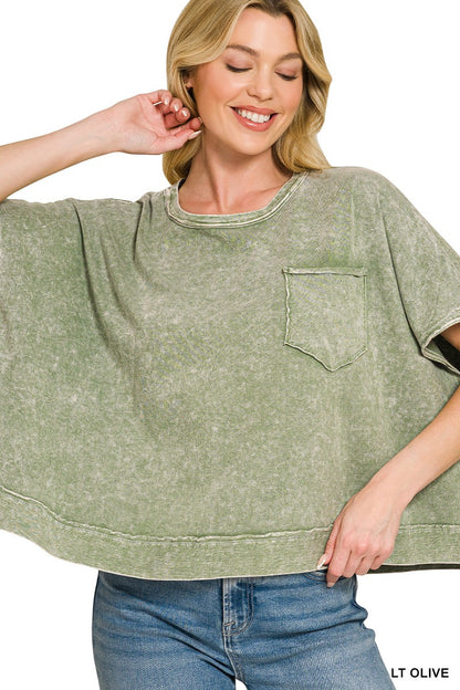 HALO WASHED OVERSIZED TOP