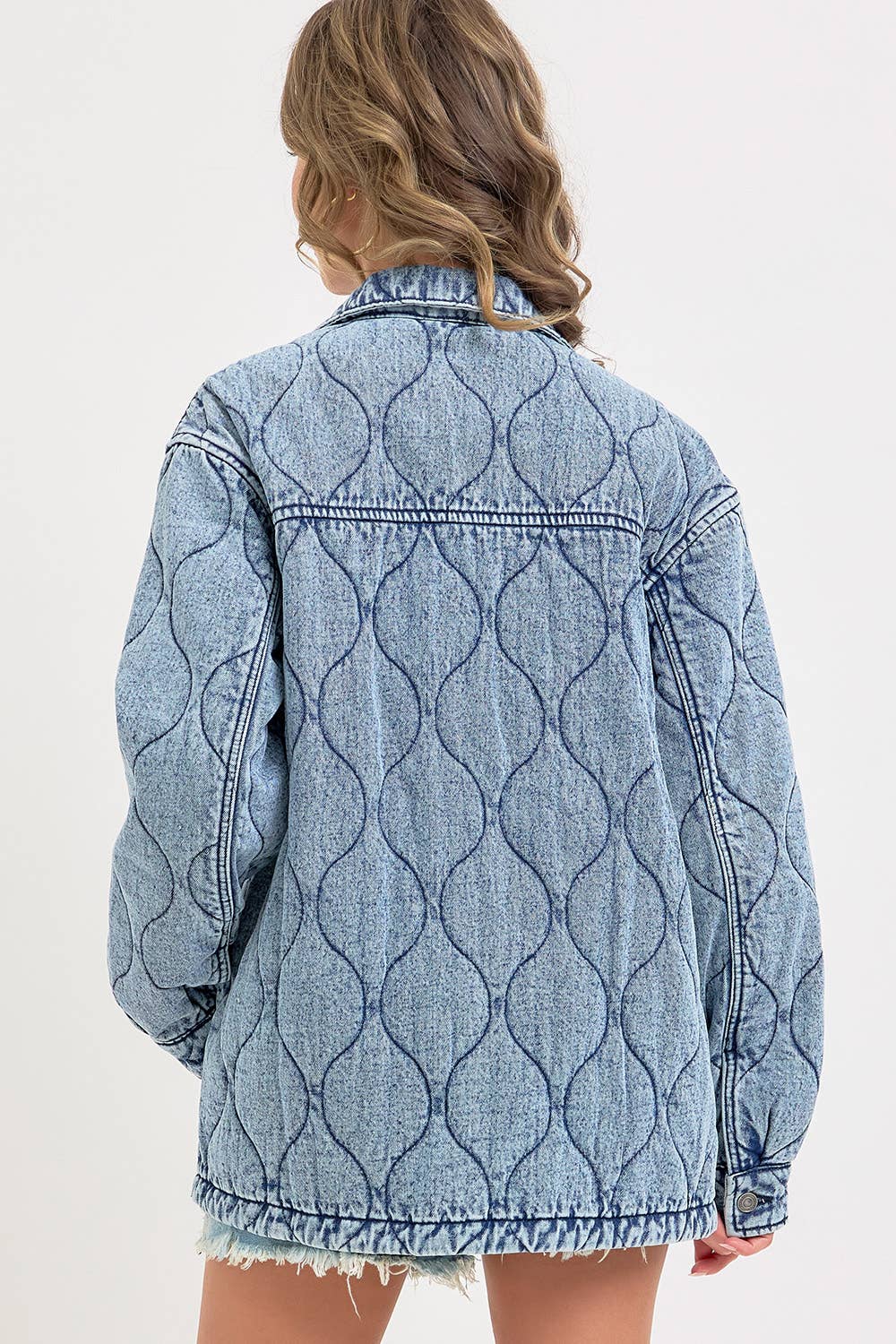 QUILTED DENIM JACKET