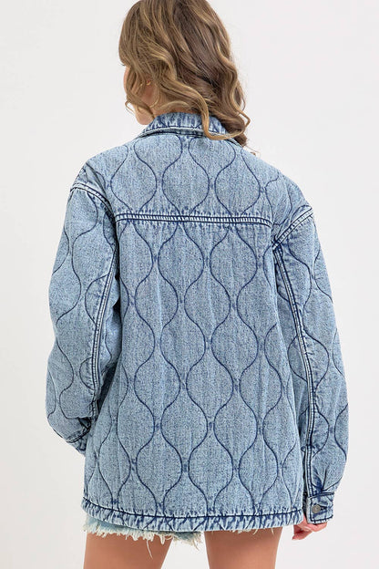 QUILTED DENIM JACKET