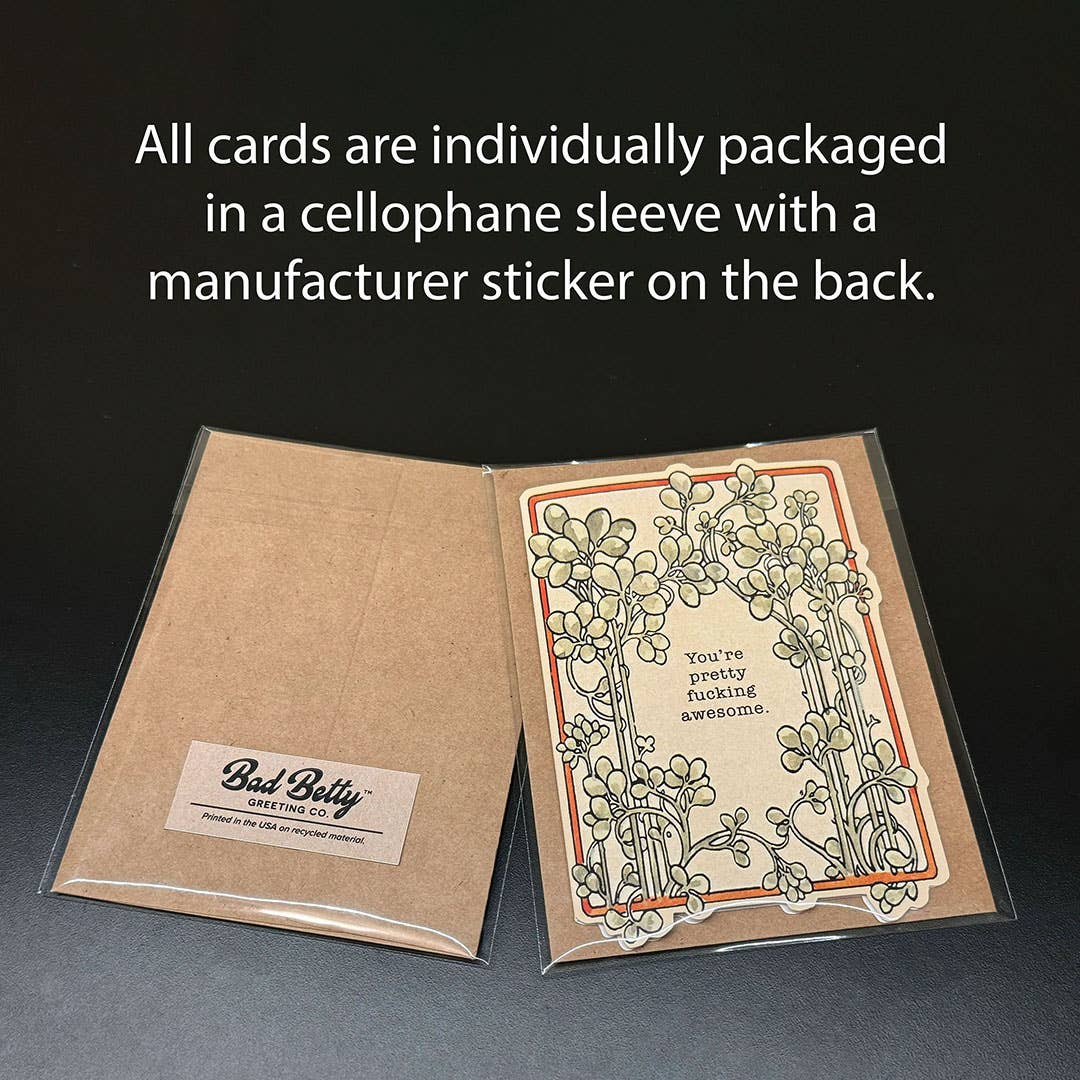 Bad Betty Greeting Co. - This Little Light of Mine - Funny Dumpster Greeting Card