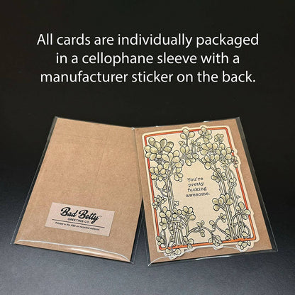 Bad Betty Greeting Co. - This Little Light of Mine - Funny Dumpster Greeting Card