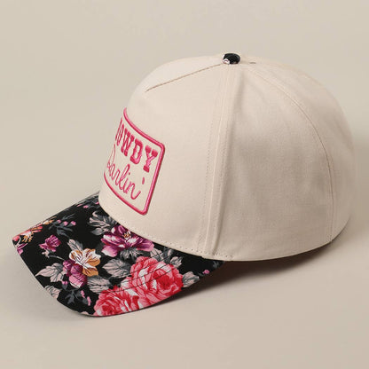 HOWDY DARLIN' EMBROIDERY PATCH FLORAK TWO-TONE HAT