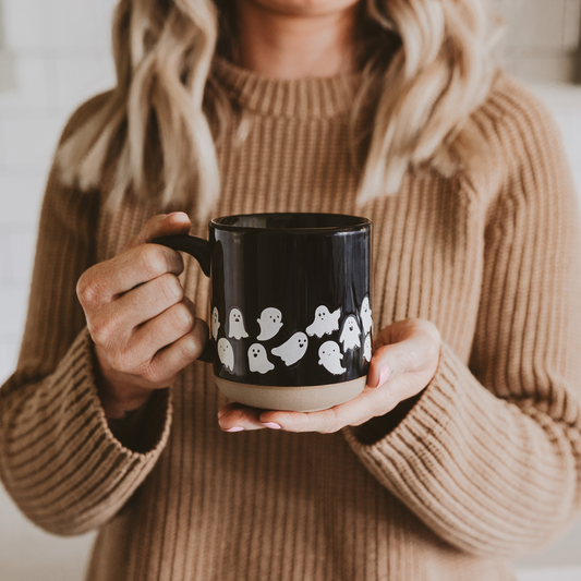 GHOST STONEWARE COFFEE MUG