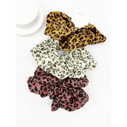 Love and Repeat - Oversized Leopard Print Hair Scrunchie: MIX COLOR / ONE(12)
