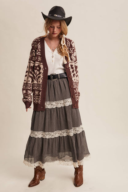 FAIR ISLE KNIT CARIDGAN