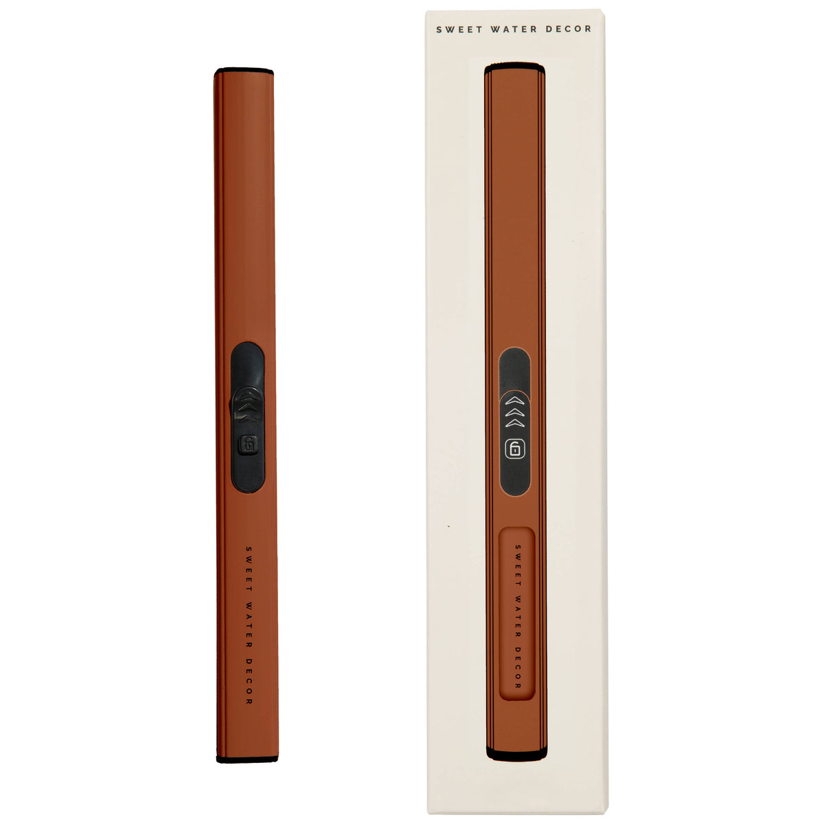 Sweet Water Decor - Burnt Orange Rechargeable Electric Lighter -Home Decor
