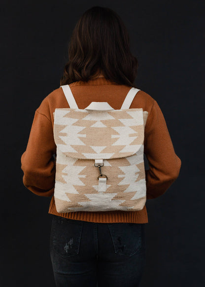 TAN + CREAM BACKPACK