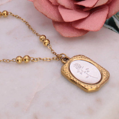 ZAD - Secret Rose Gold Mirror Necklace