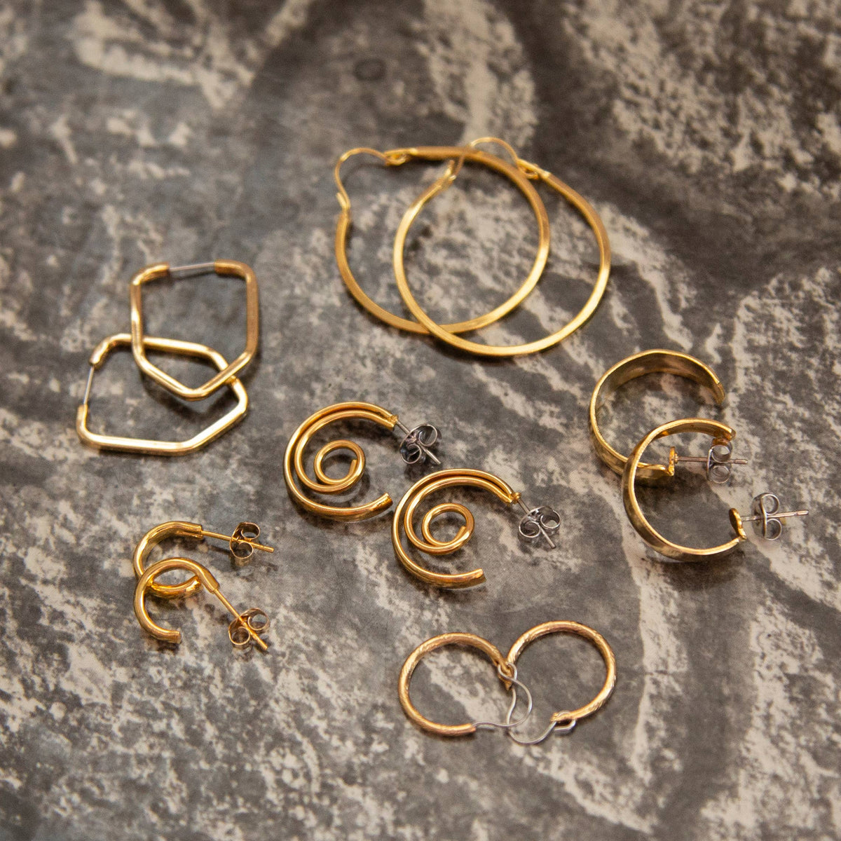 Kindred Objects - Vintage Gold Hoops - Variety